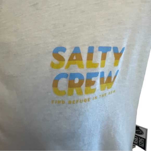 Salty Crew Women's White Long Sleeve Crop Top - Picture 2 of 4